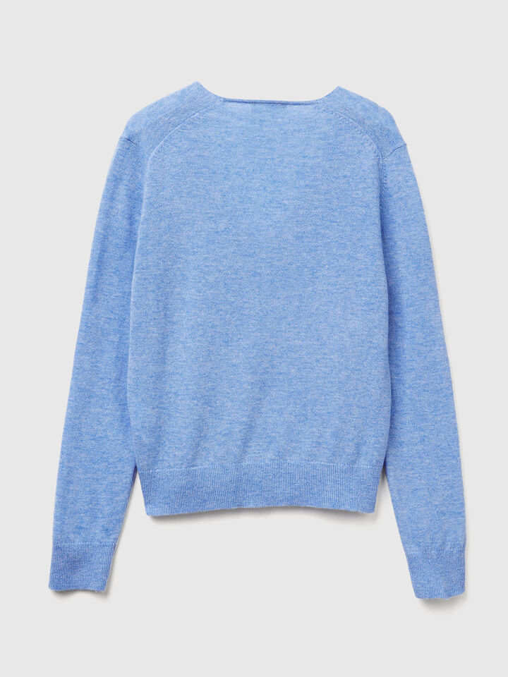 V NECK SWEATER L/S Femme image number 5